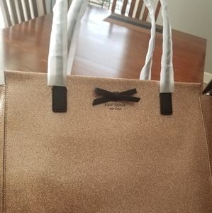 New Kate Spade Rose gold Mavis Street Taden Tote